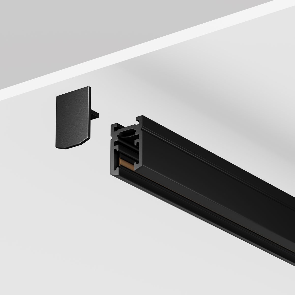 Шинопровод магнитный накладной/подвесной Maytoni Technical Busbar trunkings Levity TRX184-111B-1