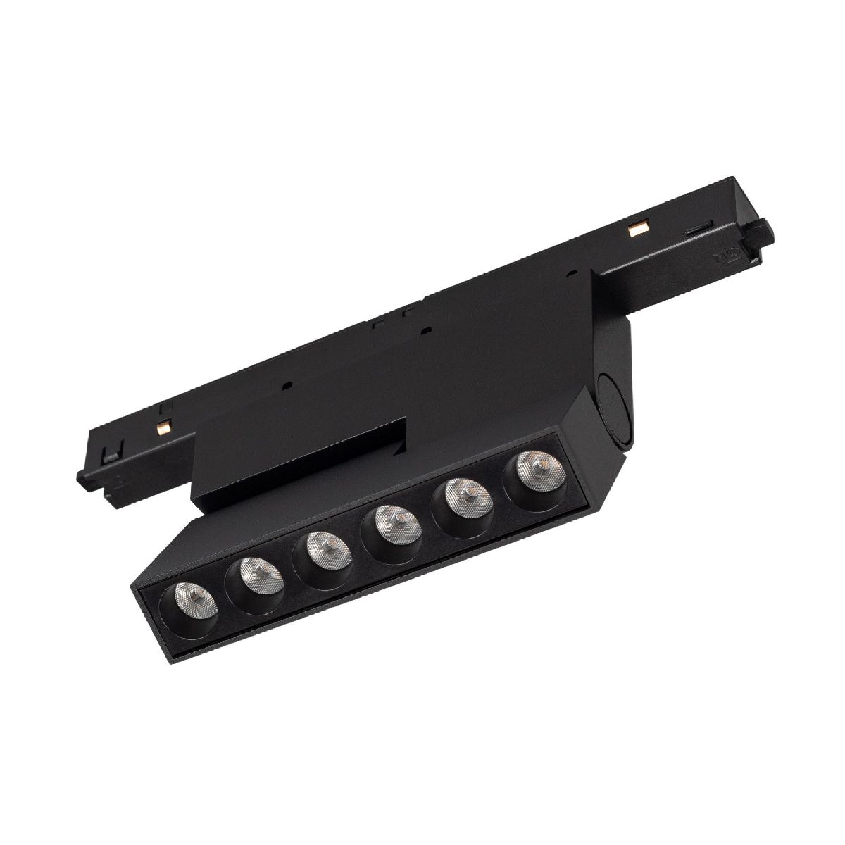 Трековый магнитный светильник Arlight MAG-ORIENT-DOTS-FOLD-S195-6W Warm3000 (BK, 30 deg, 48V, DALI) 041904