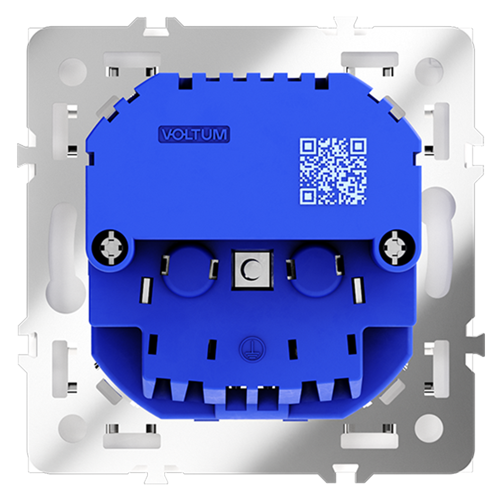 Розетка с USB Voltum S70 VLS040402 (белый матовый)