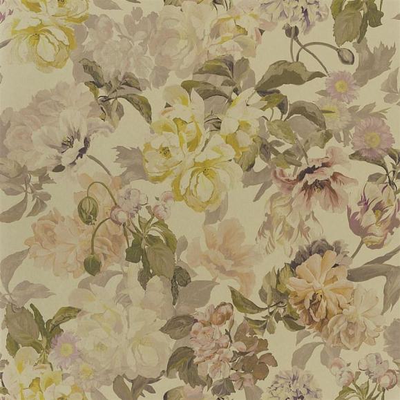 Обои Designers guild PDG1033/02 Delft Flower Gold