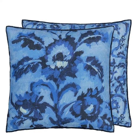 Подушка CCDG1284, Guerbois, Cobalt, Designers Guild 40x40см