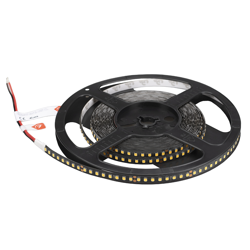 Светодиодная лента Arlight RT-A160-BLACK-8mm 24V Warm3000 (12 W/m, IP20, 2835, 5m) (Arlight, высок.эфф.150 лм/Вт) 029426(2)