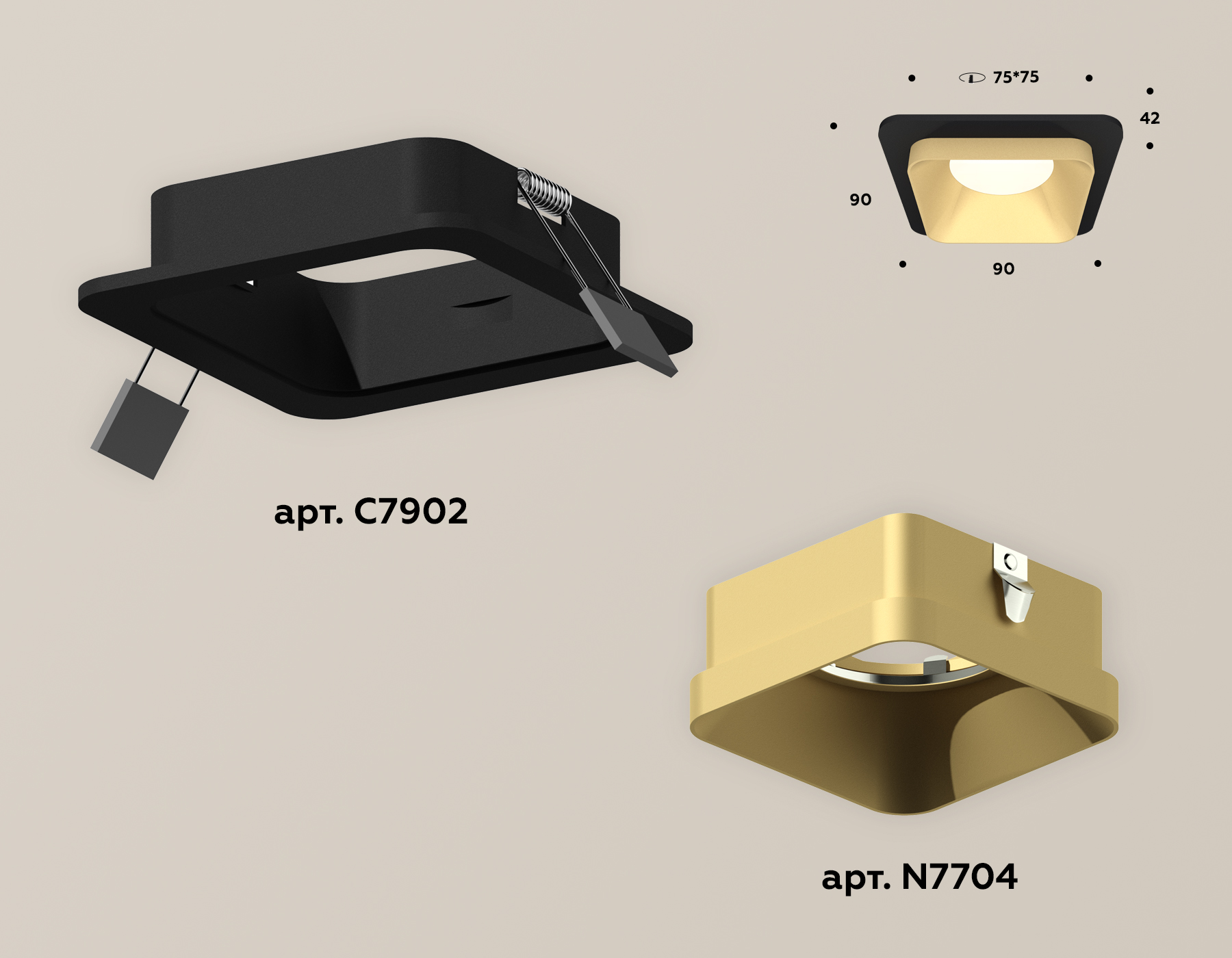 Встраиваемый светильник Ambrella Light Techno XC7902004 (C7902, N7704)