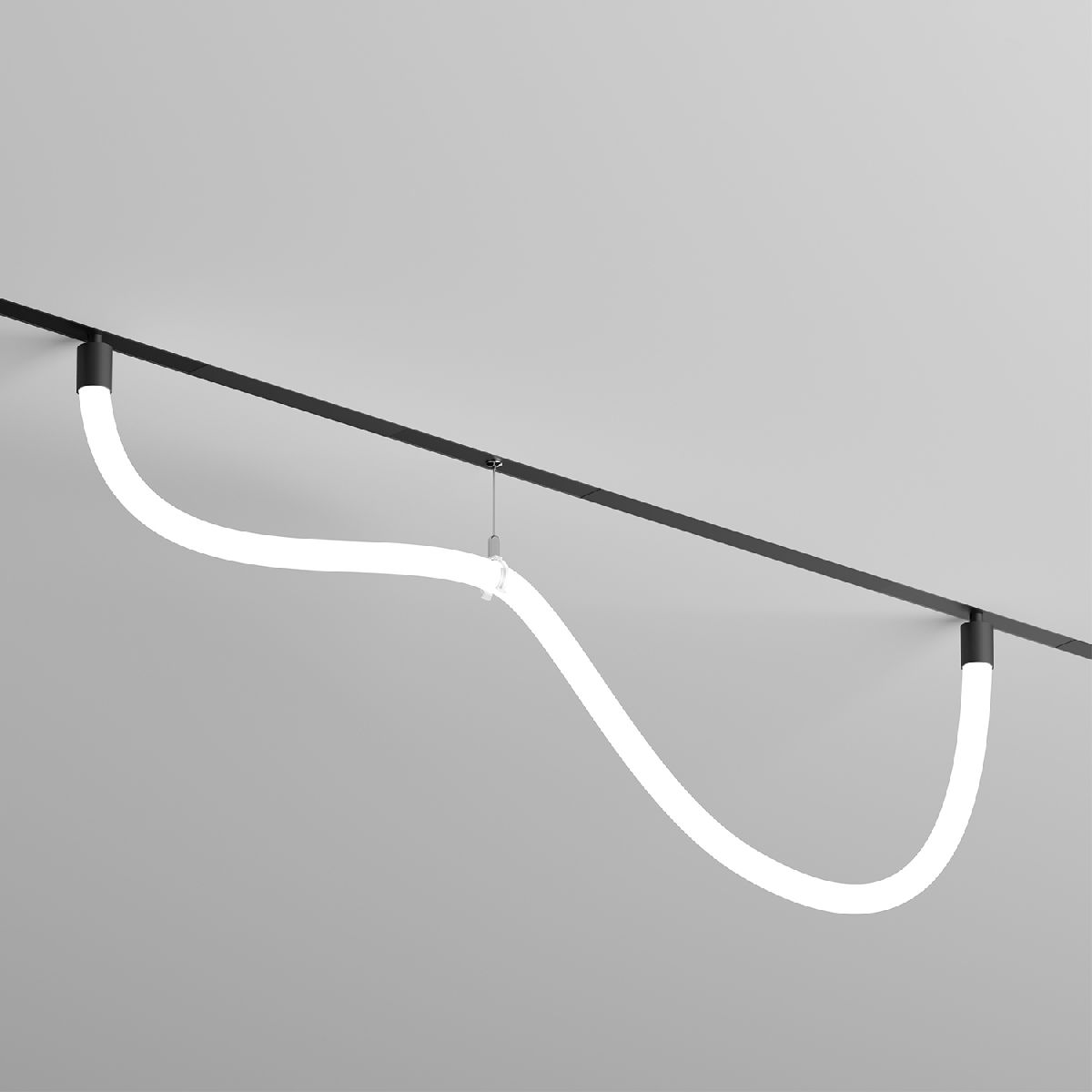 Трековый однофазный светильник Denkirs Smart Ray DK8060-BK