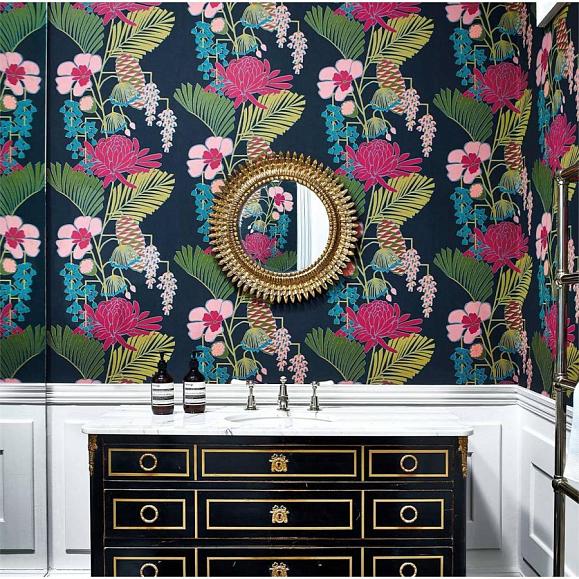 Обои Harlequin 112153 Salon Ebony/Azalea/Fern