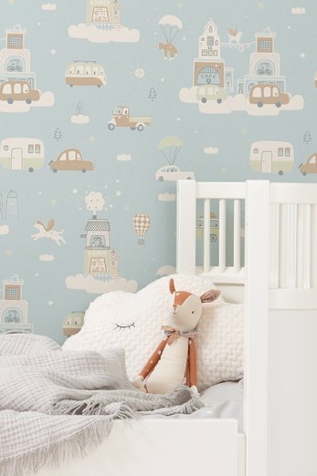 Обои Majvillan 131-02 Above The Clouds Soft Blue