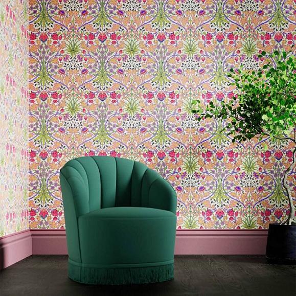 Обои Morris 510008 Hyacinth Cosmo Pink