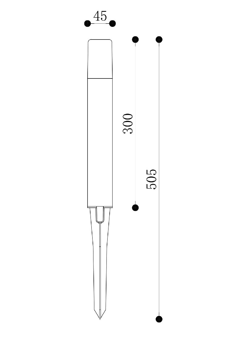 Ландшафтный светильник Maytoni Talpa O416FL-L3B3K1