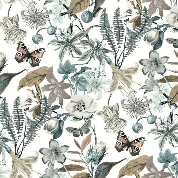 Обои York BL1722 Butterfly House White/Neutrals/Blue