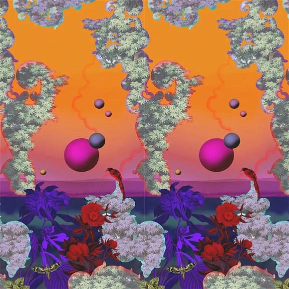 Панно Christian Lacroix PCL7050/01 Novafrica Sunset Scene 2 Tangerine