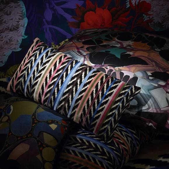 Подушка CCCL0640, Jaipur Stripe, Azur, Christian Lacroix 60 x 30см