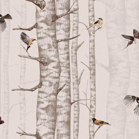Обои Coordonne 9500043V Birch Trees Pink