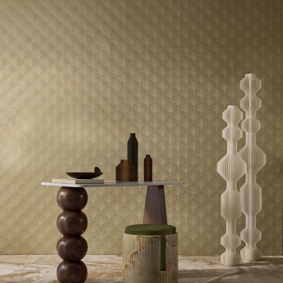Обои Casamance 76651324 Nereides Lichen/doré
