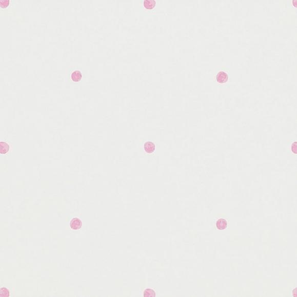 Обои Sanderson 214049 Polka Pink/Cream