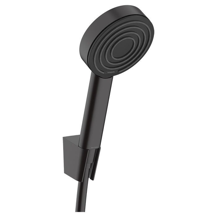 Hansgrohe Pulsify 1j Porter-набор Душевой гарнитур, ручной душ, настенный держатель и шланг 125см., цвет: черный матовый