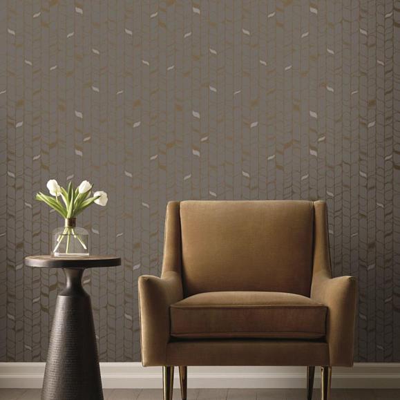 Обои York OS4203 Perfect Petals Grey/Antique Gold