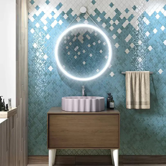 Kerama Marazzi Cono 70 Зеркало 70см., подвесное, цвет: белый матовый