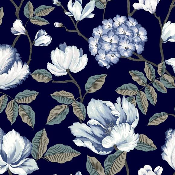 Обои York GR5902 Morning Garden Navy