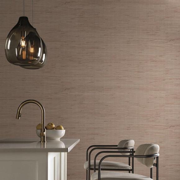 Обои York OS4323 Metallic Jute Silver/Tan