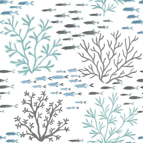 Обои York CV4406 Marine Garden Ocean/Fog