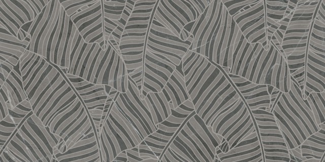NOBILE DECORO FOGLIE GREY GRAPHITE LUX 60x120