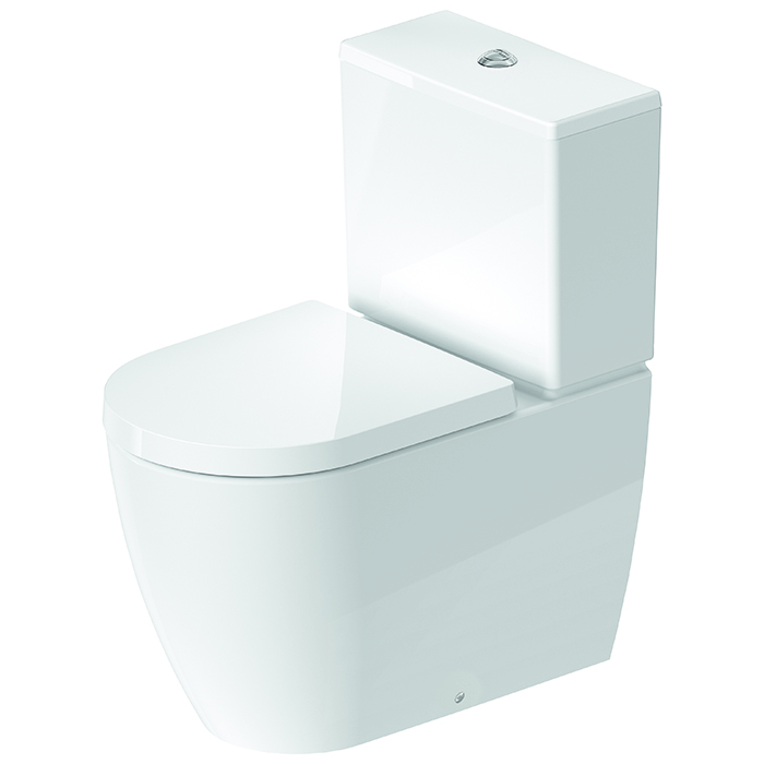 Duravit Me by Starck Унитаз моноблок 37х65 см, слив универсальный, с креплениями, с сиденьем цвет: белый