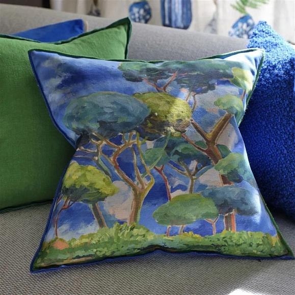 Подушка CCDG1580, Matsu Cotton, Cobalt, Designers Guild 50 x 50см