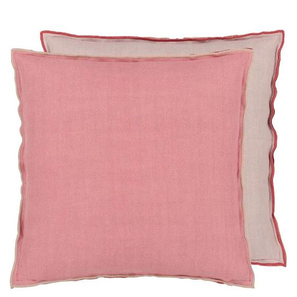 Подушка CCDG1407, Brera Lino, Damask Rose & Travertine, Designers Guild 43 x 43см