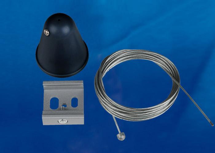 Набор для подвесного монтажа шинопроводов (UL-00003666) Uniel UFB-H41 Black 1 Polybag
