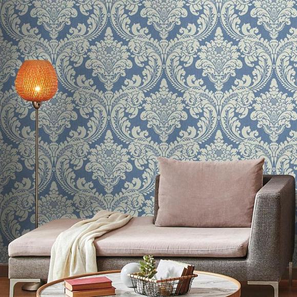Обои York GR6024 Tapestry Damask Blue