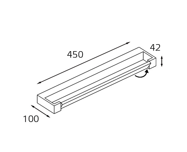 Настенный светильник Italline IT01-1068/45 black