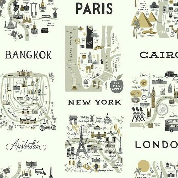 Обои York RI5161 City Maps