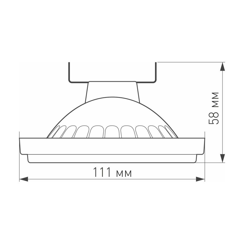 Светодиодная лампа Arlight AR111-UNIT-G53-12W- Day4000 (WH, 120 deg, 12V) 025637