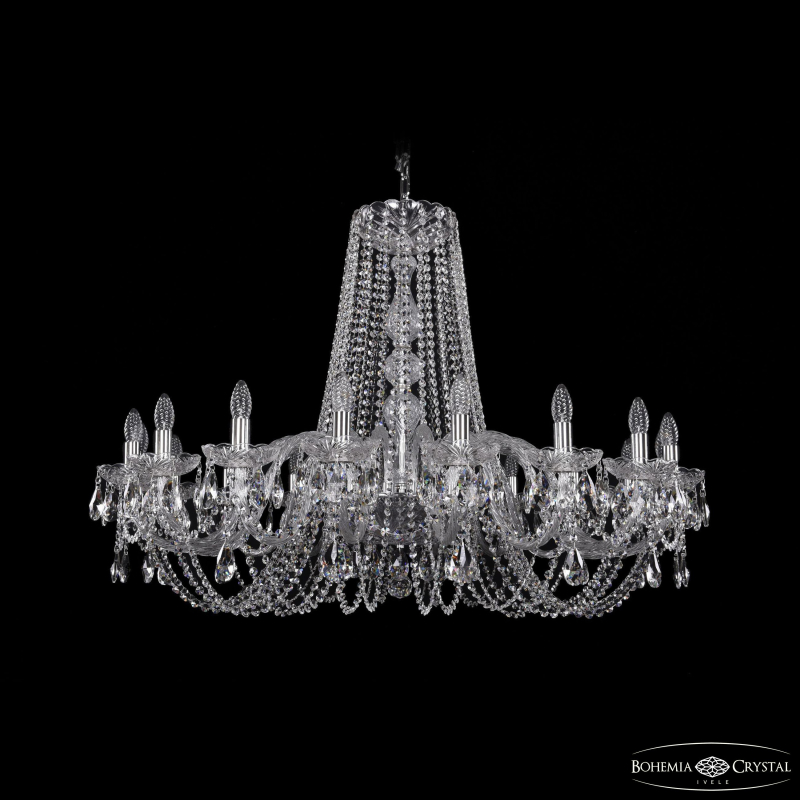 Подвесная люстра Bohemia Ivele Crystal 1402/18/400 Ni