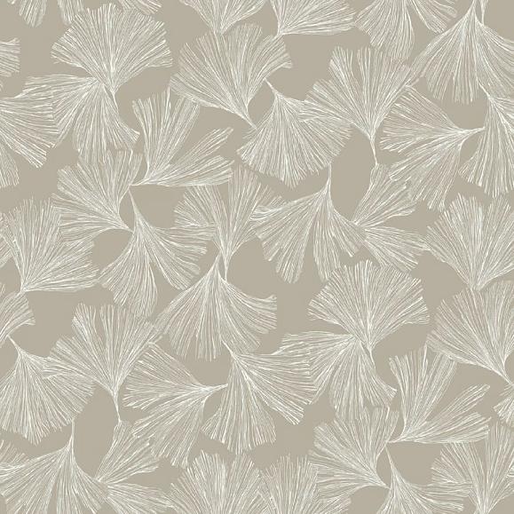 Обои York DD3746 Ginkgo Toss Warm Silver