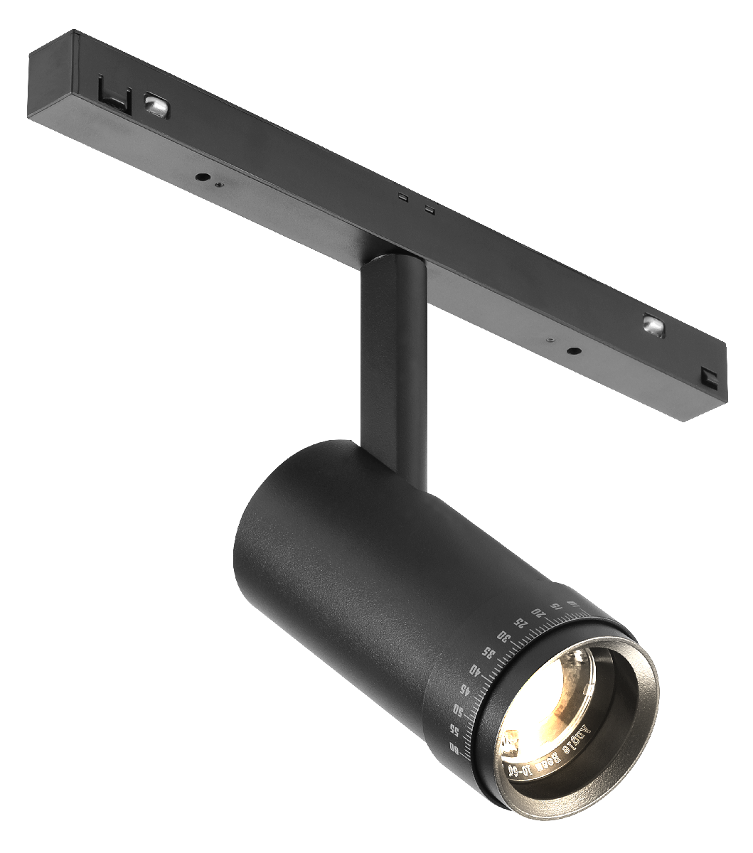 Трековый магнитный светильник iLedex Vision ZOOM 4822-020-D47-10W-10/60DG-3000K-BK