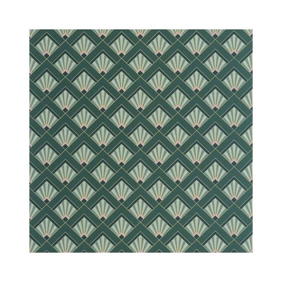 Обои Caselio 105317024 Effervescence Vert emeraude violet dore