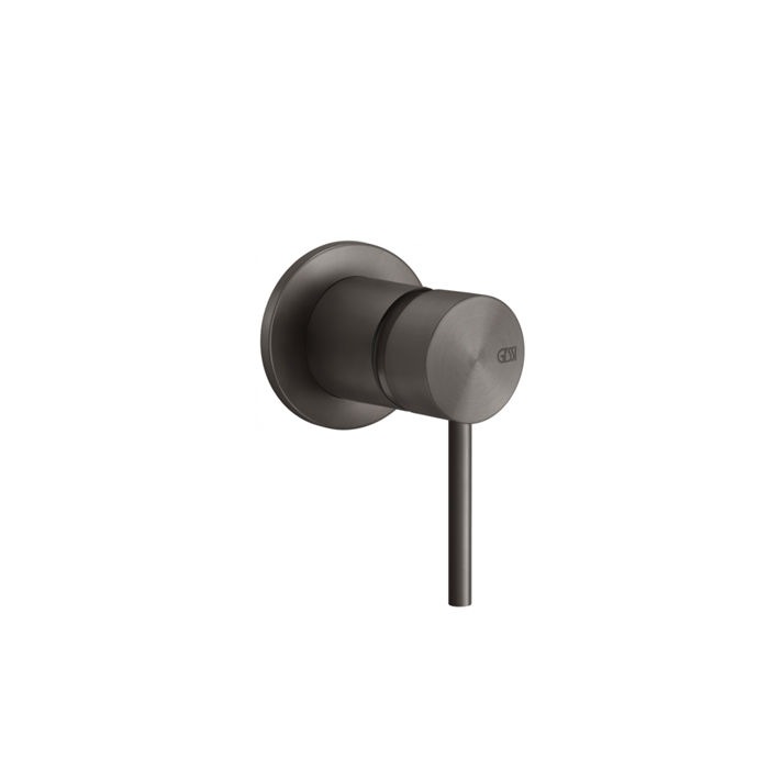 Gessi 316 Встраиваемый смеситель, на 1/2", на 1 источник, внешняя часть, цвет: brushed black metal pvd