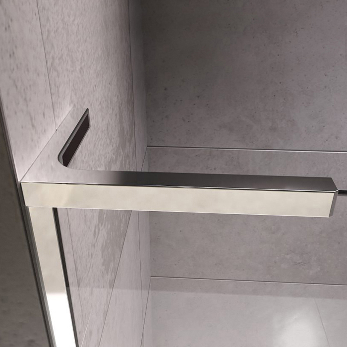 Radaway Furo SL PND II Шторка для ванны 53см, раздвижная, левая, стекло прозрачное, покрытие Easy Clean, профиль: хром