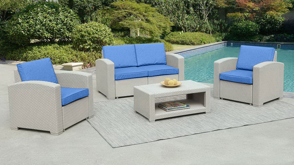 Комплект мебели Раттан Премиум 4 / Rattan Premium 4, серый