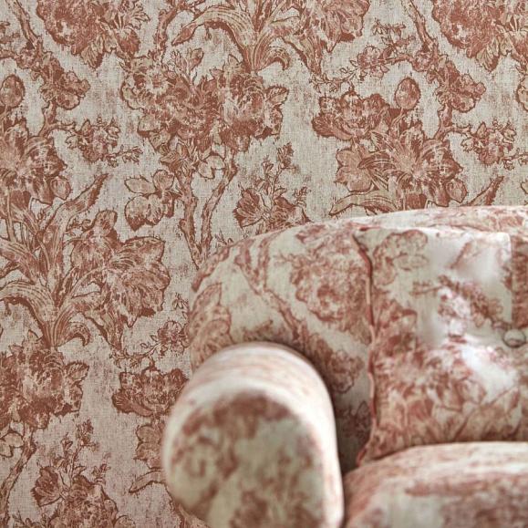 Обои Sanderson 217324 Fringed Tulip Toile Putty