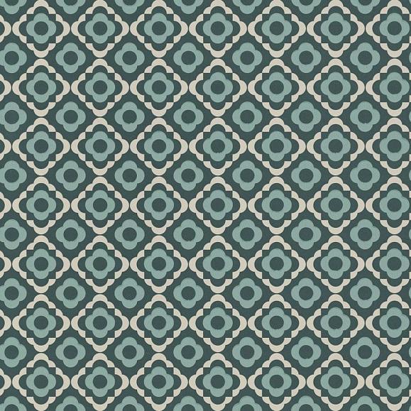 Обои Paint & Paper Library 0360QUSQUID Quatrefoil Squid Ink
