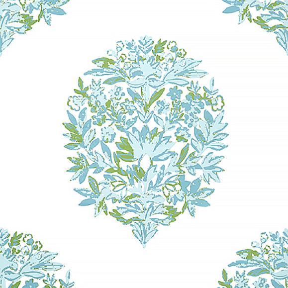 Обои Thibaut T14323 Ridgefield Green and Spa