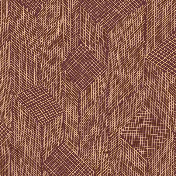 Обои Arte 66011 Shibam Wine Red