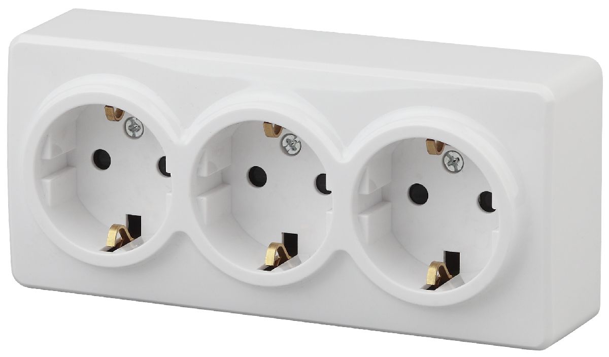 Розетка 2P+E Schuko со шторками Эра 11-2209-01 Б0020703