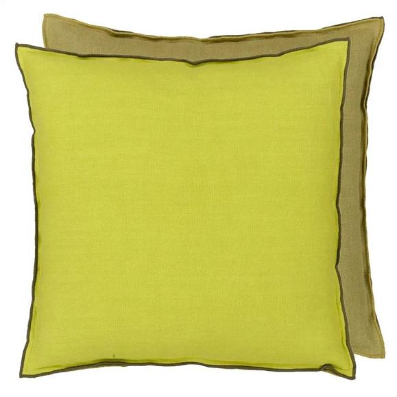 Подушка CCDG1367, Brera Lino, Lime&Moss, Designers Guild 43x43см