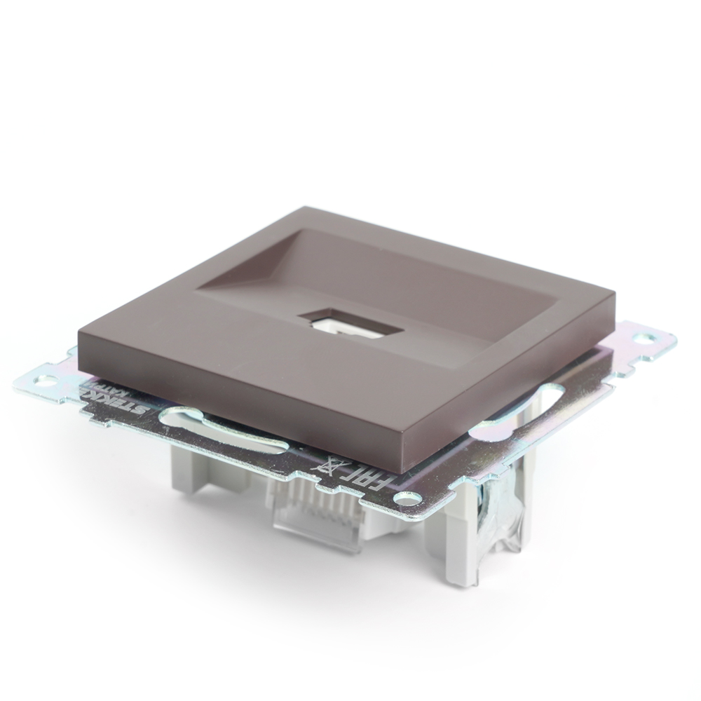 Розетка компьютерная 1-местная RJ-45 Stekker Катрин GLS00-7107-04 49023