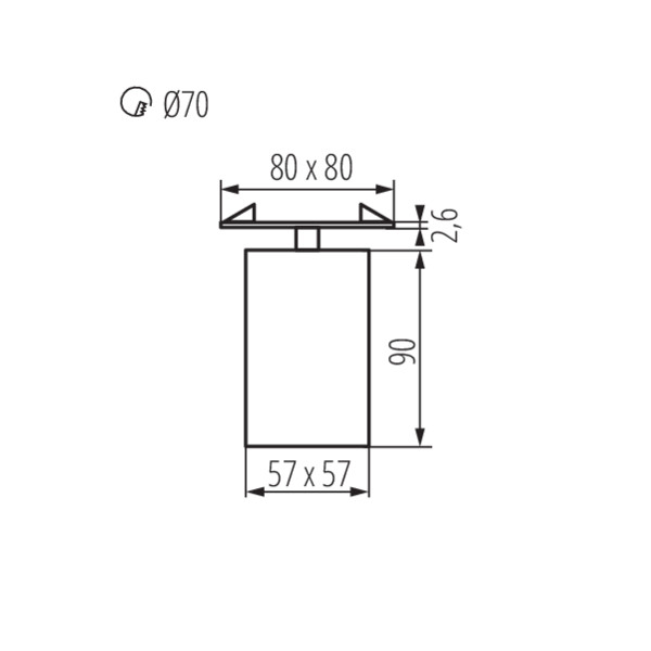 Спот Kanlux Chiro GU10 DTL-B 29313