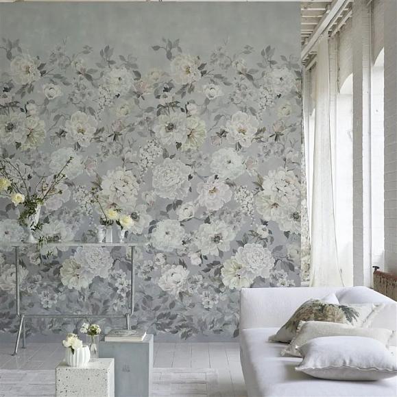 Панно Designers Guild PDG1172/02 Fleur Blanche Platinum