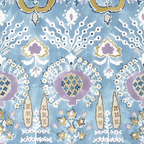 Обои Thibaut T16244 Mendoza French Blue and Lavender